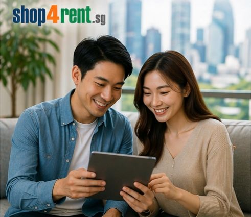 Browsing retail spaces on tablet